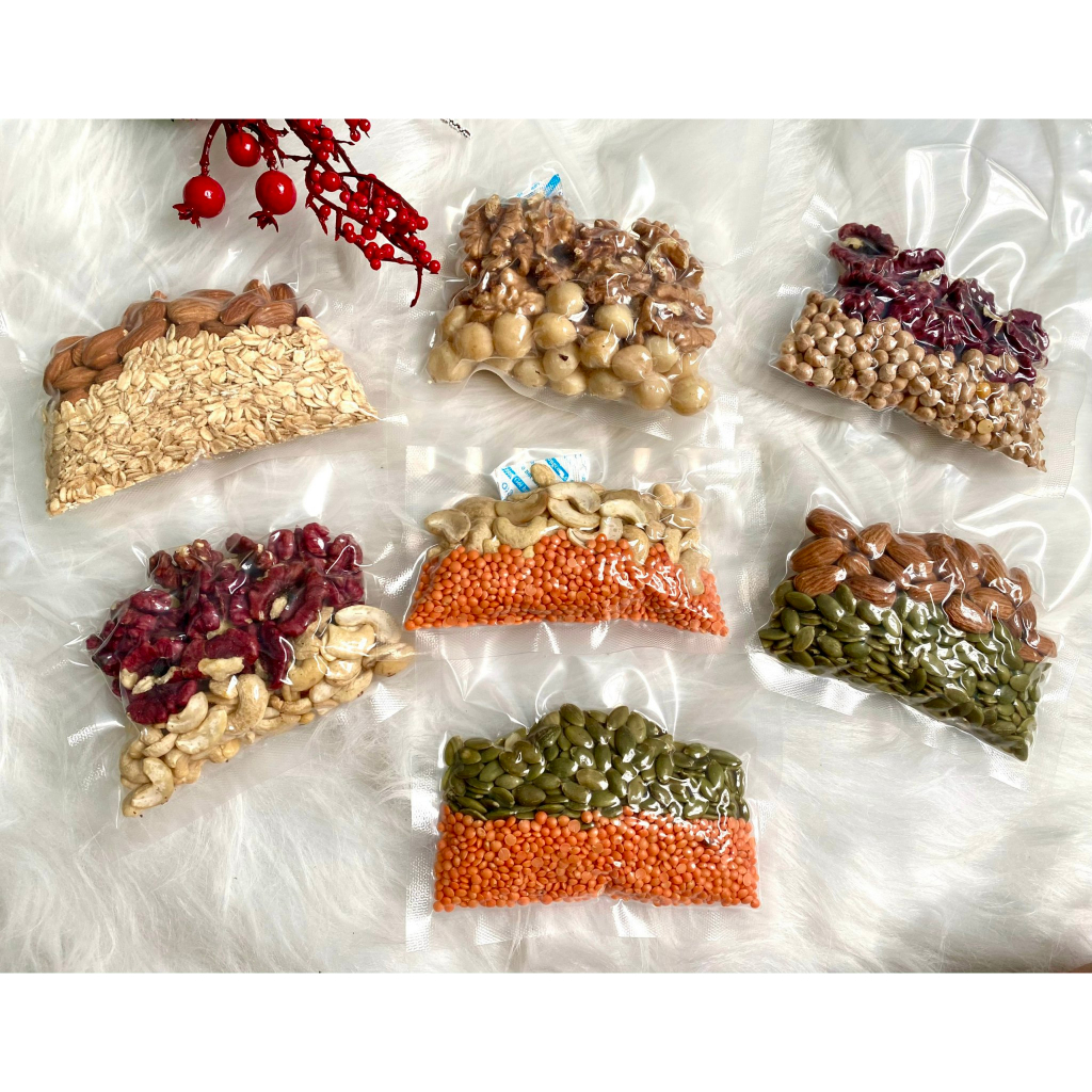 SET HẠT NẤU SỮA MIX SẴN 7 NGÀY, 14 NGÀY – SET HẠT DINH DƯỠNG GÓI 100GR