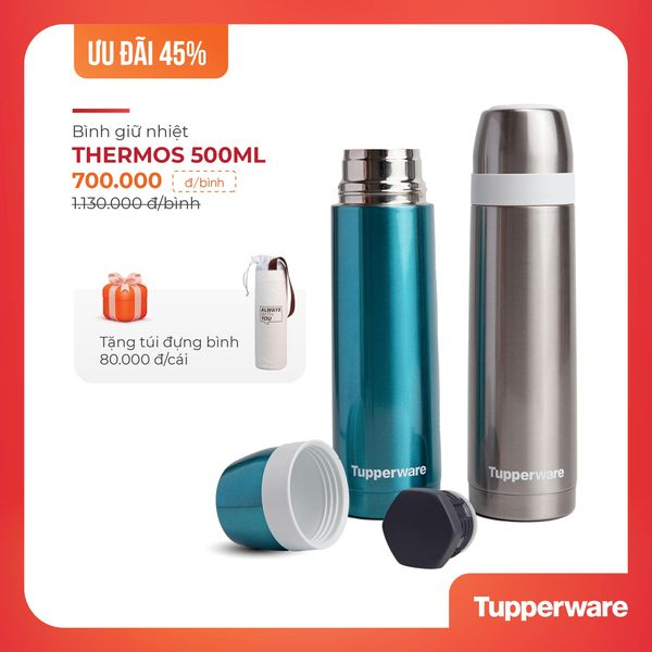 BÌNH GIỮ NHIỆT THERMOS 500ml TUPPERWARE