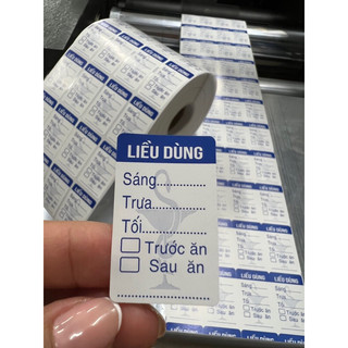 Tem chia liều dùng combo 40 tem . in sắc nét . keo dán cực tốt