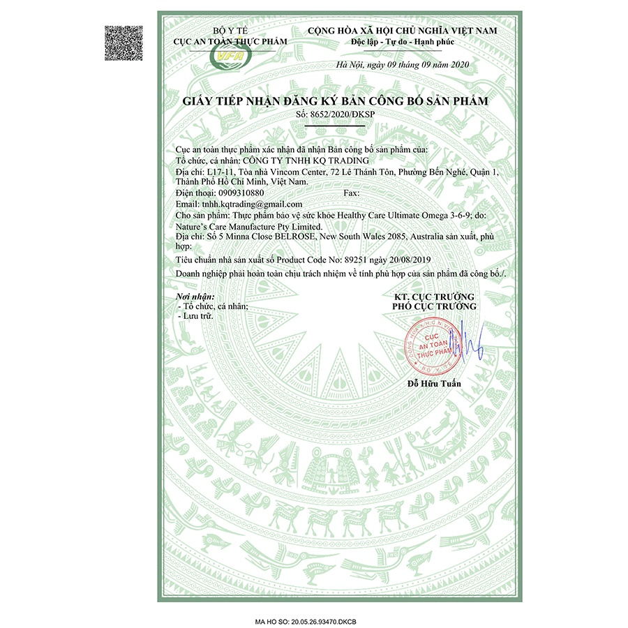 Dầu cá Úc Healthy Care Ultimate Omega 3-6-9 200 viên, Omega 369 Healthy Care của Úc