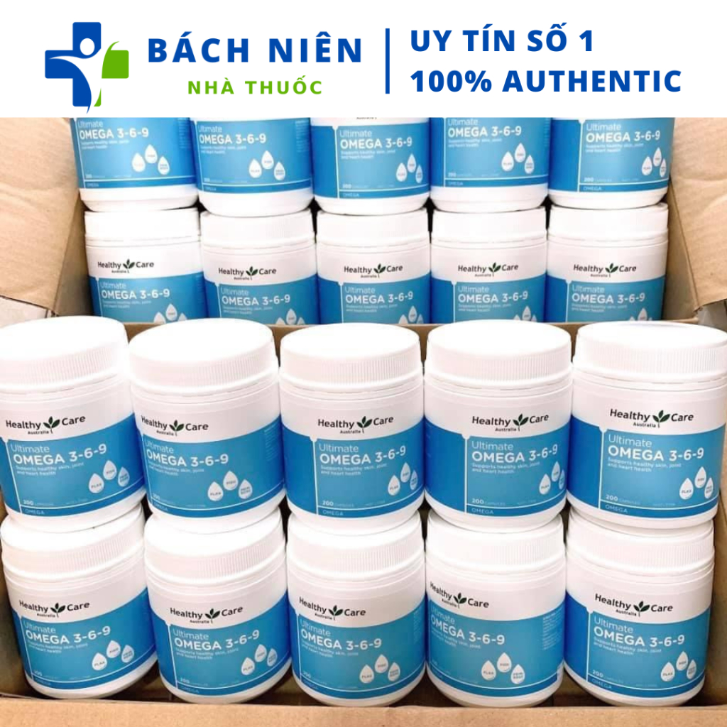 Dầu cá Úc Healthy Care Ultimate Omega 3-6-9 200 viên, Omega 369 Healthy Care của Úc