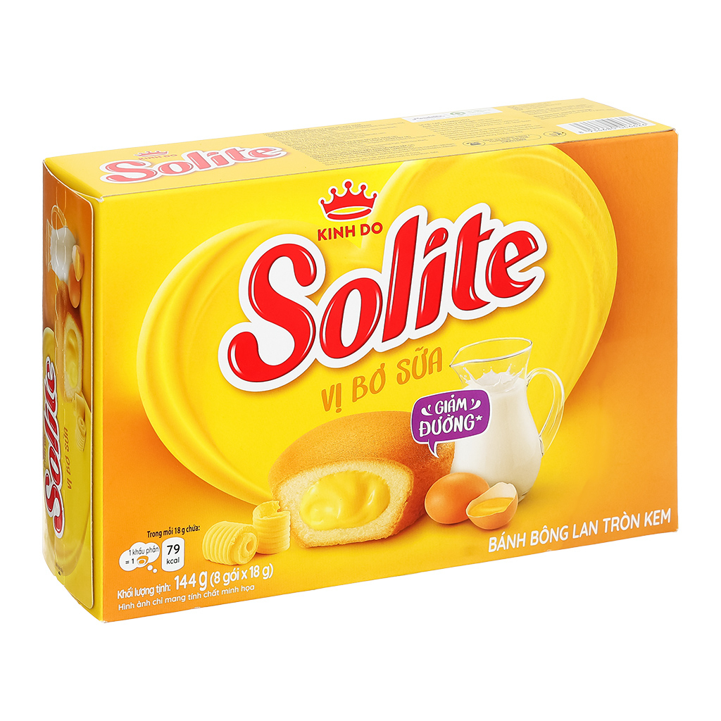 BÁNH BÔNG LAN TRÒN KEM 144G