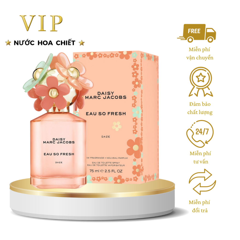 Mẫu Thử Nước Hoa Nữ Marc Jacobs Daisy Eau So Fresh Daze EDT chiết 10ml - VIP SHOP