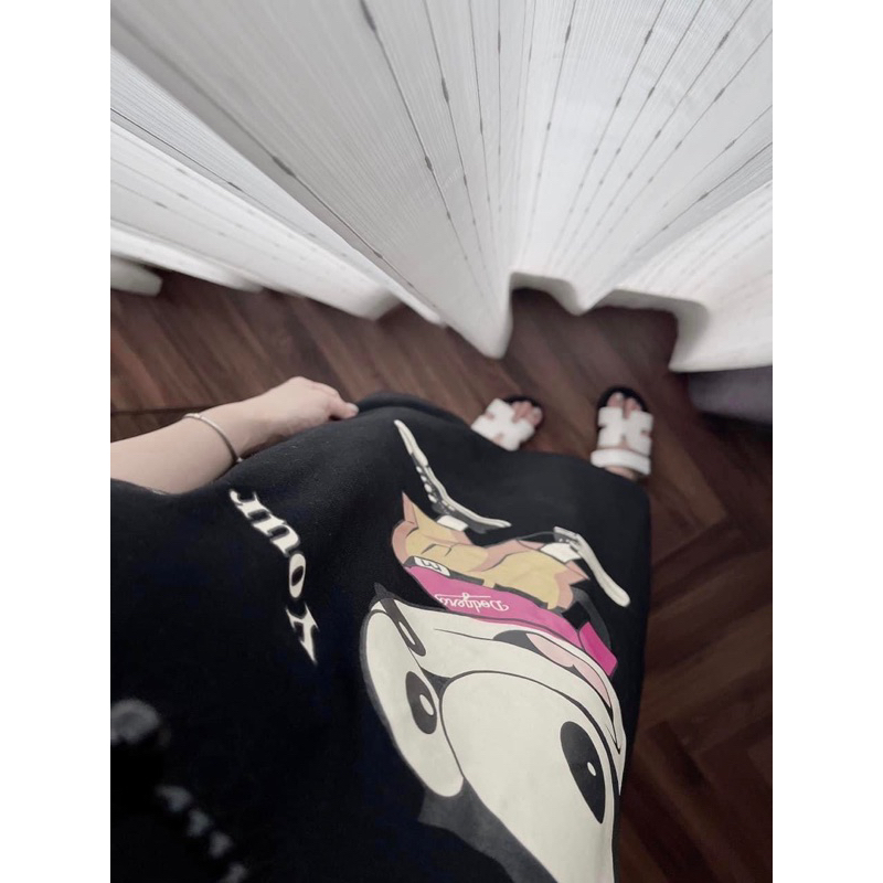 VÁY XUÔNG MICKEY CỔ TIM NỮ