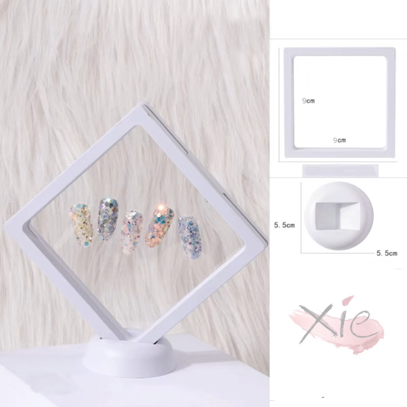 Hộp trưng bày móng mẫu đế xoay cao cấp - Khung trưng và bảo quản móng💓