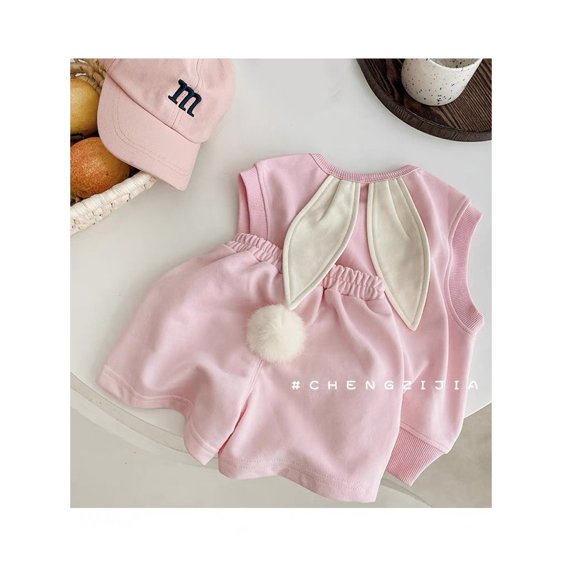 Bộ thỏ xinh hè thu cho bé gái, trai