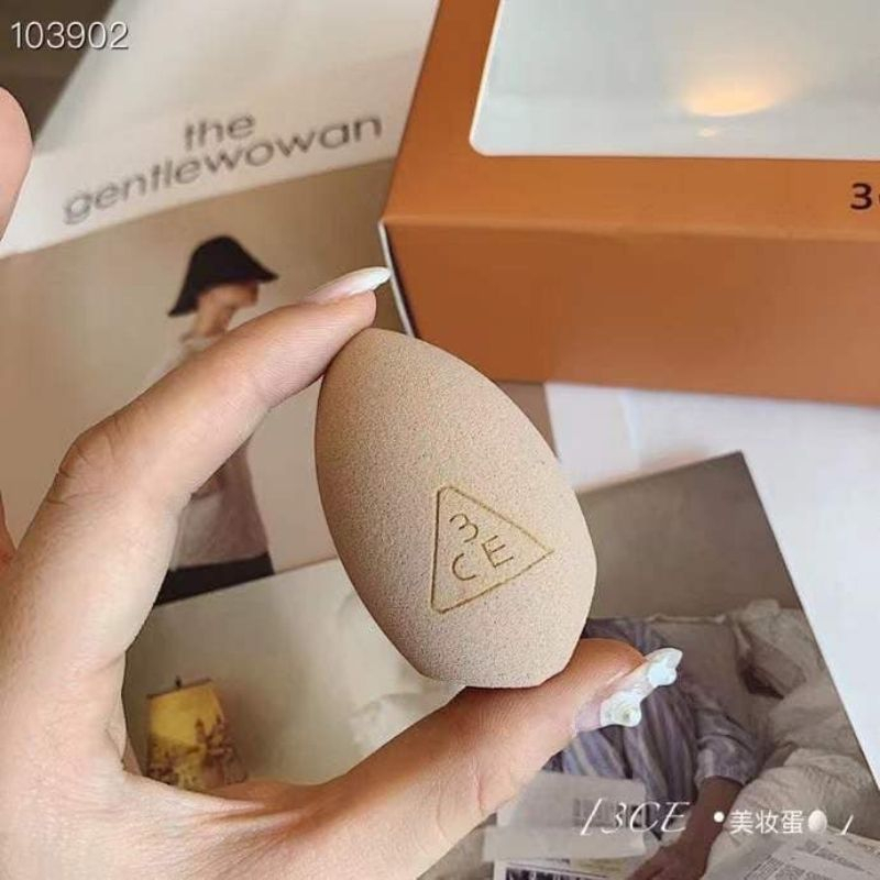 Mút tán kem nền phấn nước mút trang điểm hộp 4 chiếc tặng kèm khay đựng hỗ trợ makeup Miibooshi