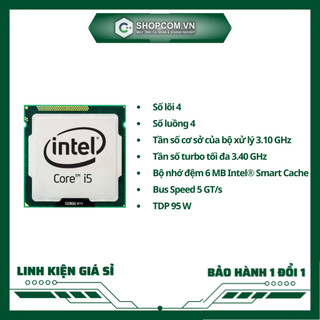 [BH 12 THÁNG 1 ĐỔI 1] Bộ vi xử lí Intel Core i5 2400 - 4 Core 6M Cache linh kiện chính hãng Shopcom