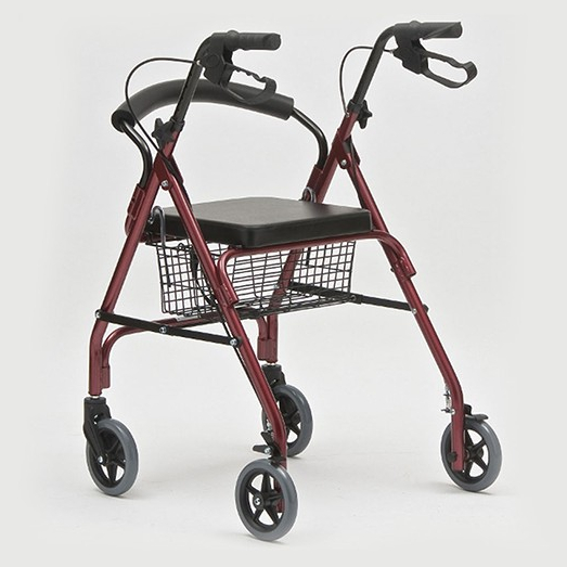 Xe Đẩy Tập Đi Lucass W-14 Dành Cho Người Già, Người Tai Biến Đi Lại Kém (Loại Có Ghế Ngồi, Phanh, Giỏ Đự
