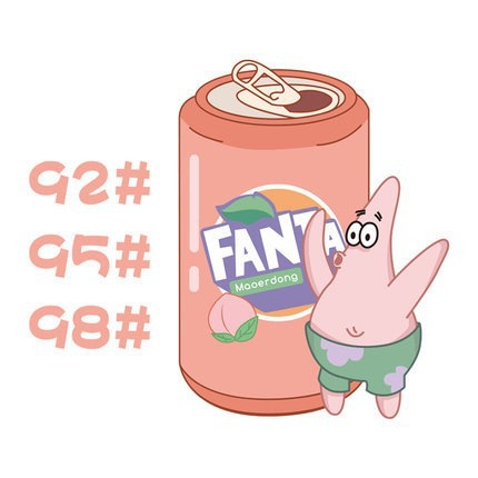 Tem decal sáng tạo dán nắp bình xăng chủ đề nhân vật hoạt hình động đáo