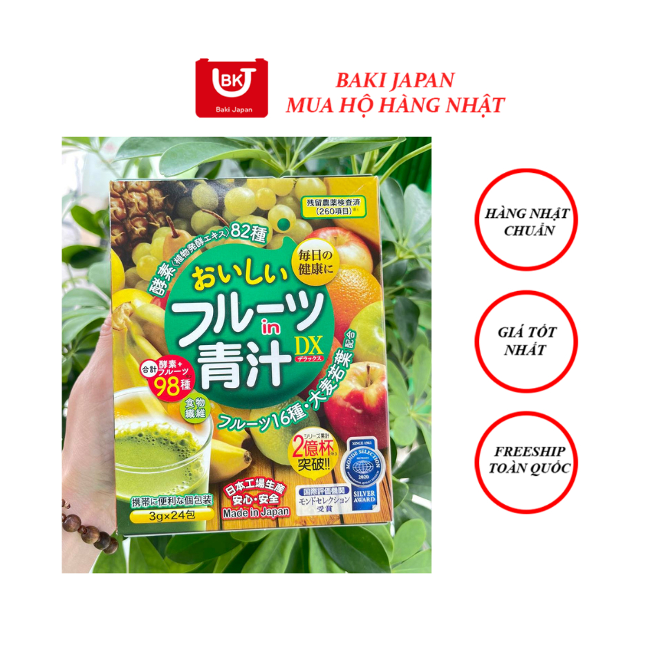 Bột nước ép 82 loại trái cây rau củ hoa quả Aojiru DX