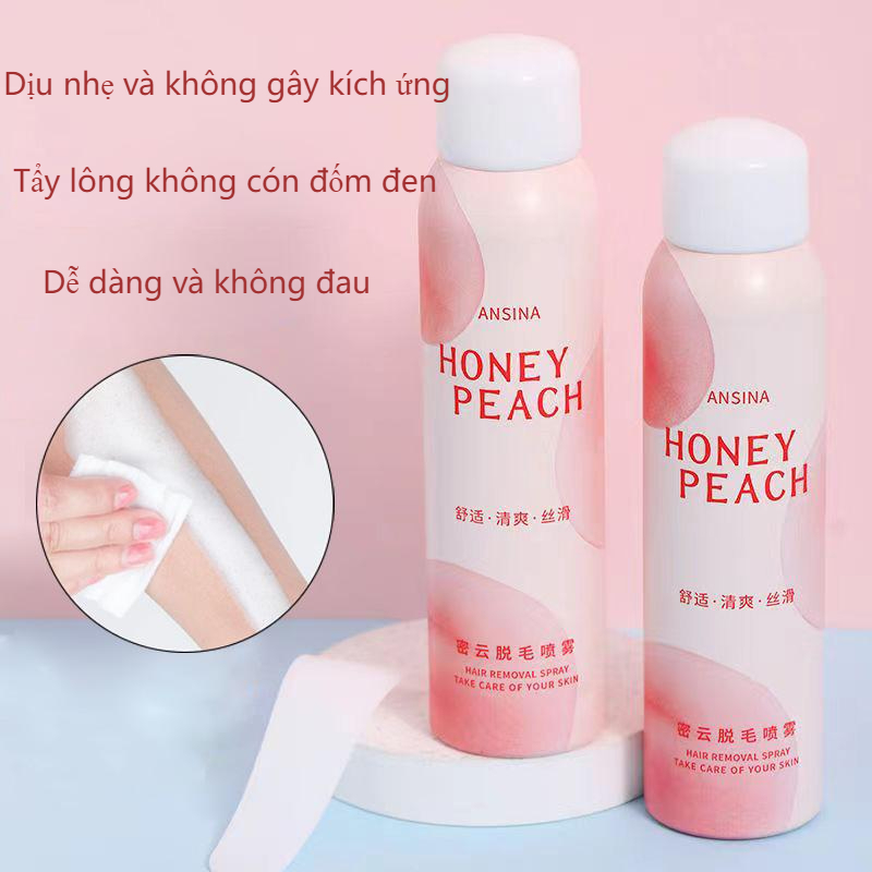 Xịt Tẩy Lông ANSINA Tẩy lông không đau tẩy lông nách tẩy lông không lưu lại điểm đen 150ml