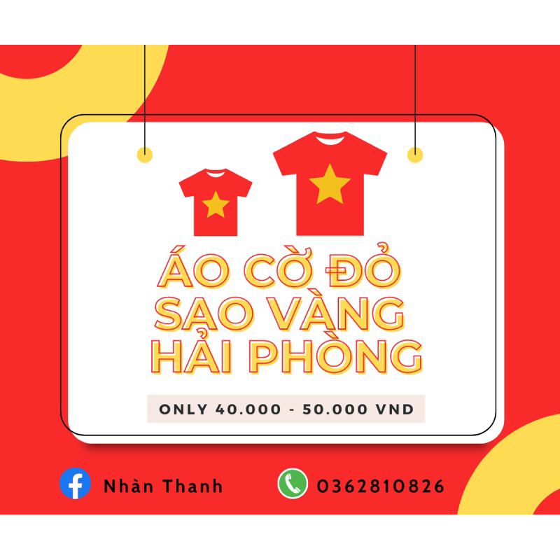 Áo phông cờ đỏ sao vàng (made in Vietnam)