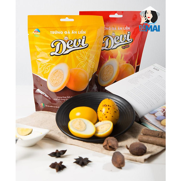 Túi 10 quả Trứng gà ăn liền Devi Dabaco (Ăn vặt, bữa sáng, bữa phụ) | BigBuy360 - bigbuy360.vn