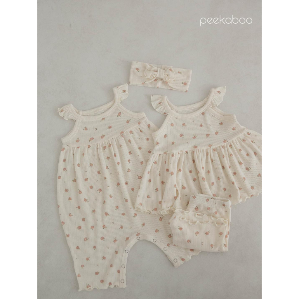 Bộ rời hè hoa nhí 2 dây Darling Peekaboo Hàn Quốc cho bé gái