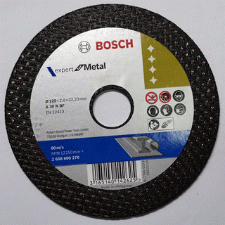 Đá cắt kim loại 125mm bosch 2608600270