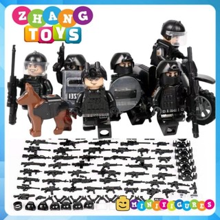 Đồ chơi Xếp hình Polizei đặc nhiệm phản ứng nhanh Cảnh sát Đức đầy đủ phụ kiện Minifigures Tbstoys Tbs47-52