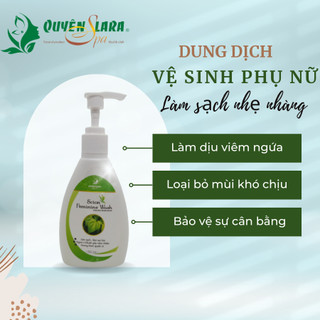 Dung dịch vệ sinh phụ nữ quyên lara, chiết xuất trầu không, dưỡng ẩm, ngăn mùi, ngừa khuẩn 150ml