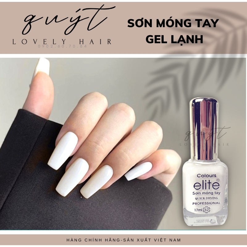 Sơn móng tay gel lạnh cao cấp 17ml màu trắng gạo (không cần hơ máy)