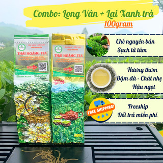 Combo 2 gói: 100gam trà xanh & 100gam trà thái nguyên cao cấp