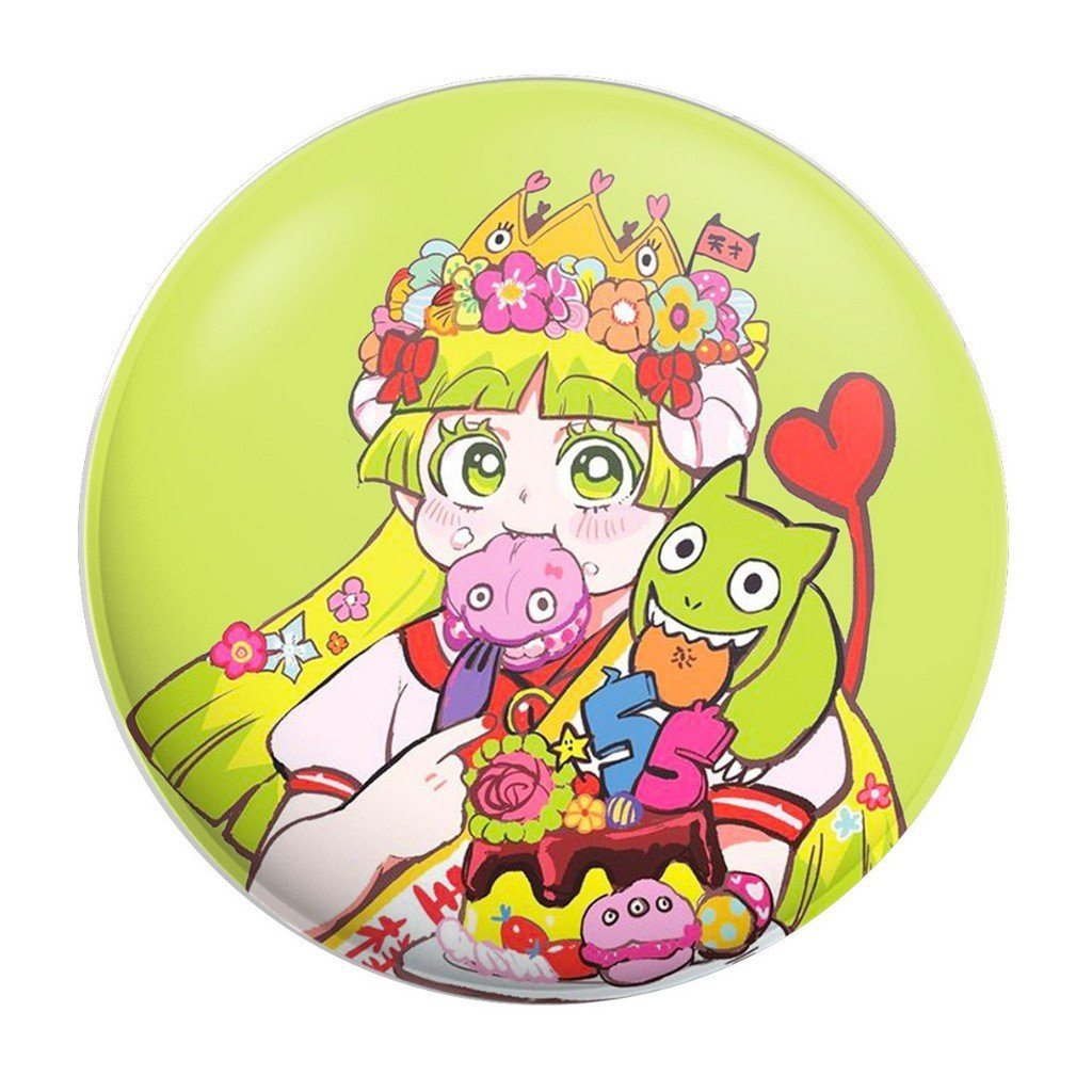 Huy hiệu IN HÌNH Mairimashita! Iruma-kun Iruma giá đáo! ver NỀN MÀU anime chibi dễ thương tiện lợi