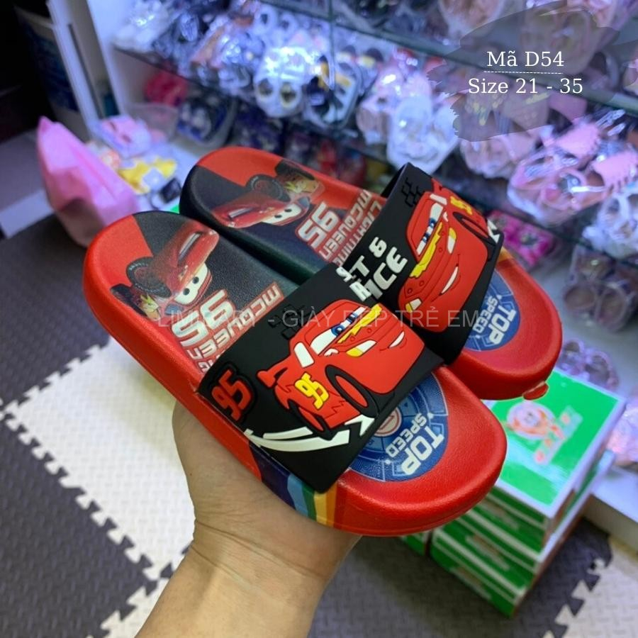 Dép bé trai Dép trẻ em Dép  in hình 3D ô tô siêu nhân ngộ nghĩnh