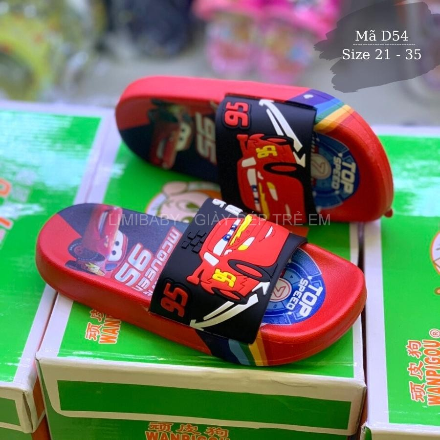 Dép bé trai Dép trẻ em Dép  in hình 3D ô tô siêu nhân ngộ nghĩnh