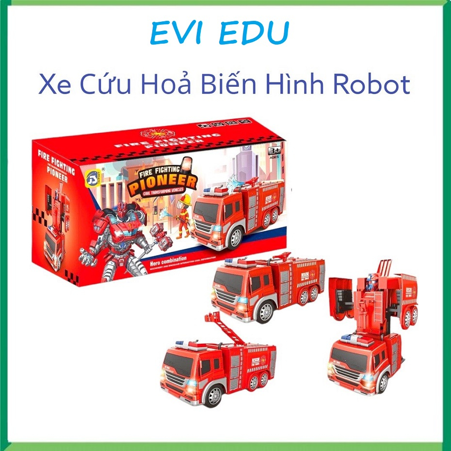 Siêu xe Ô tô cứu hoả biến hình / Xe biến hình robot 9915