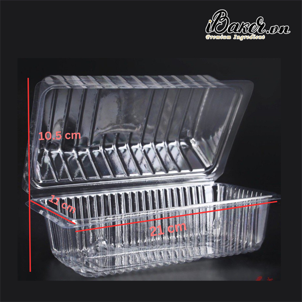 ( SET 10 ) Hộp Nhựa H53 Dày Đựng Bánh Bao Bánh Ngọt Các Loại