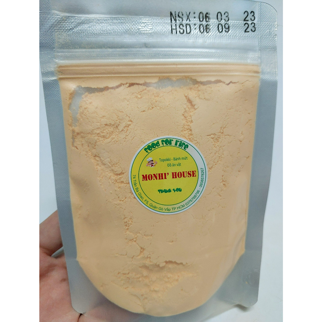 1KG Bột Phô Mai VỊ NGỌT Top Cheese Màu cam nhẹ, thơm đậm đà