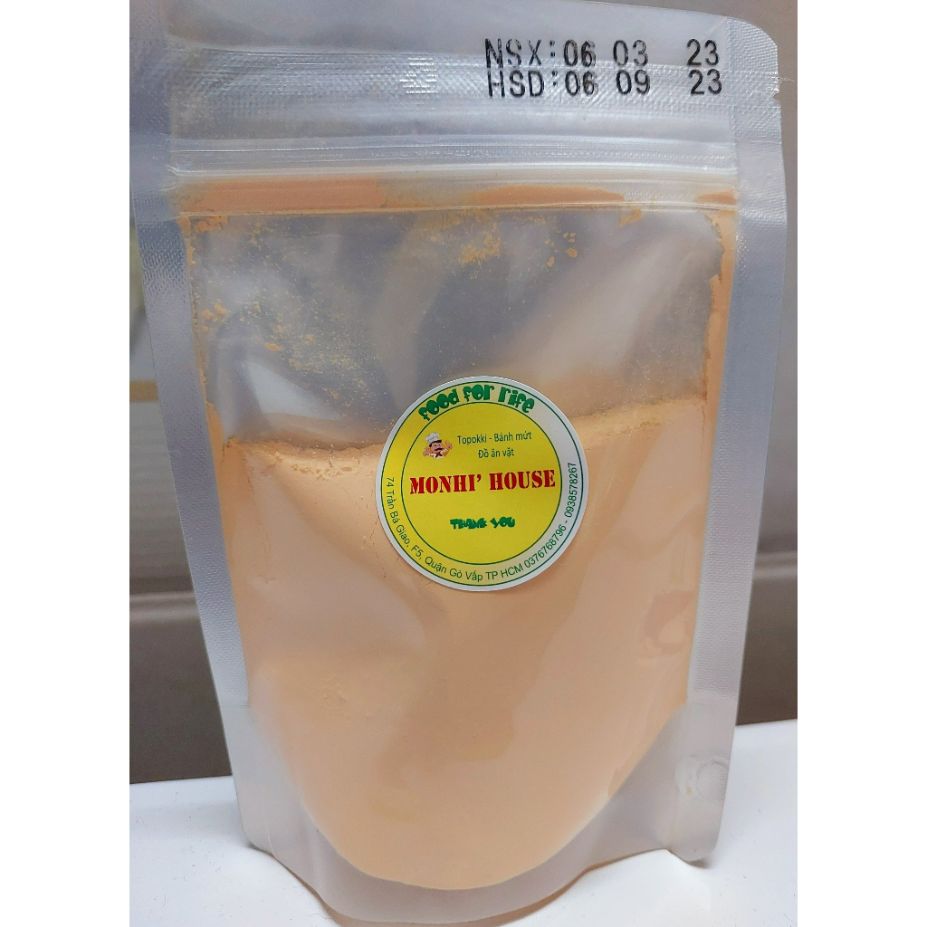 1KG Bột Phô Mai VỊ NGỌT Top Cheese Màu cam nhẹ, thơm đậm đà