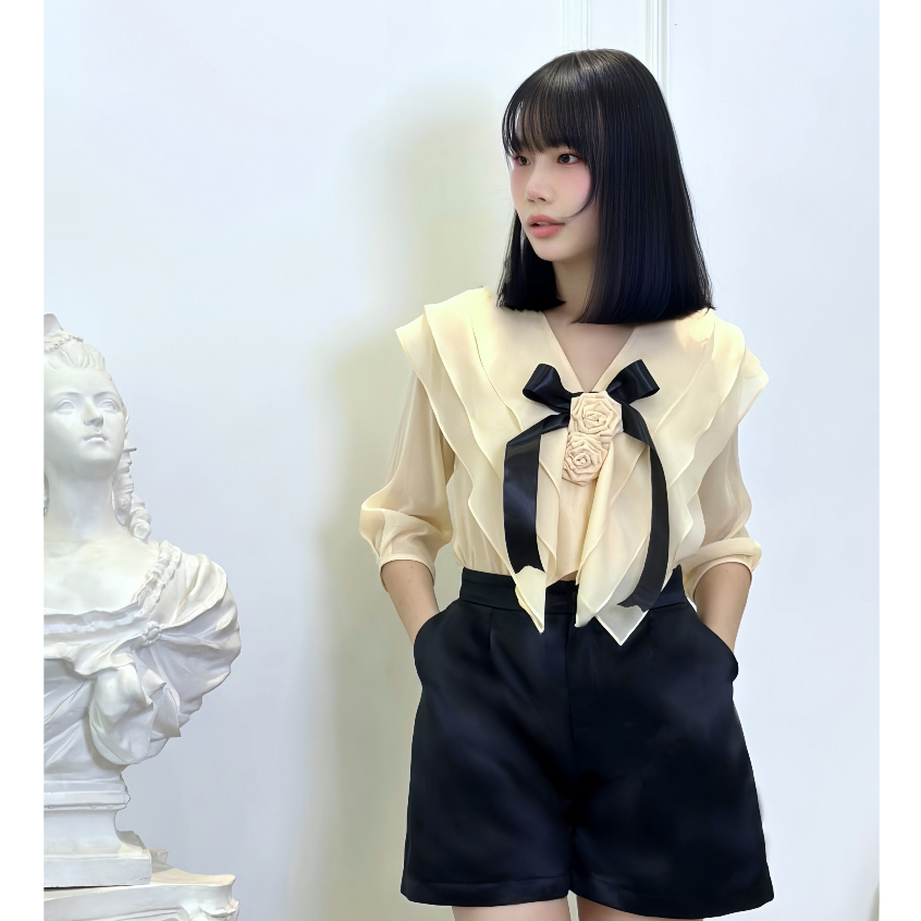 Set áo kiểu tiểu thư sang trọng