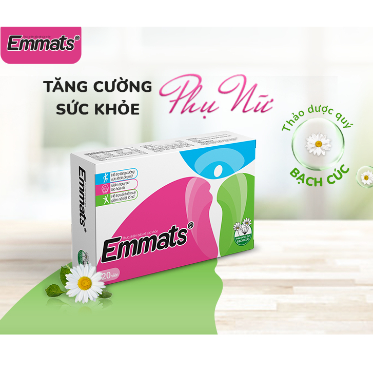 Viên uống bổ sung nội tiết tố Emmats Hộp 20 viên