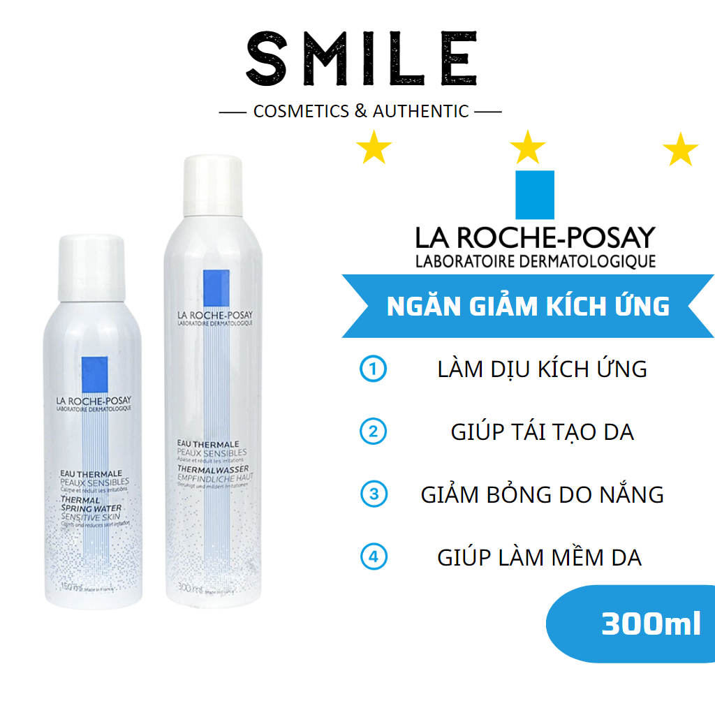 Xịt khoáng La Roche Posay Thermal Spring Water Giúp Làm Dịu & Giảm Kích Ứng 50ml - 300ml