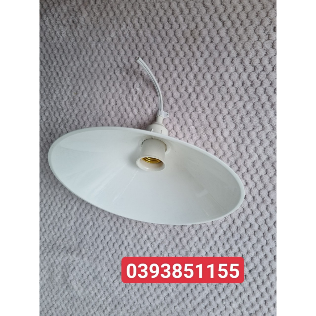 Chóa đèn chụp đèn nhựa che mưa 20cm/30cm cao cấp (có kèm đuôi)
