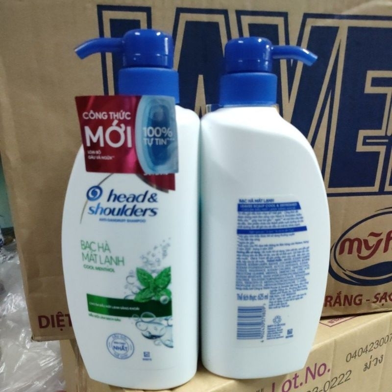 Dầu gội  head & shoulders bạc hà mát  rượi  625ml.