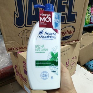 Dầu gội  head & shoulders bạc hà mát  rượi  625ml.