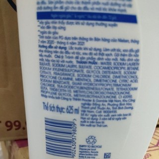 Dầu gội  head & shoulders bạc hà mát  rượi  625ml.