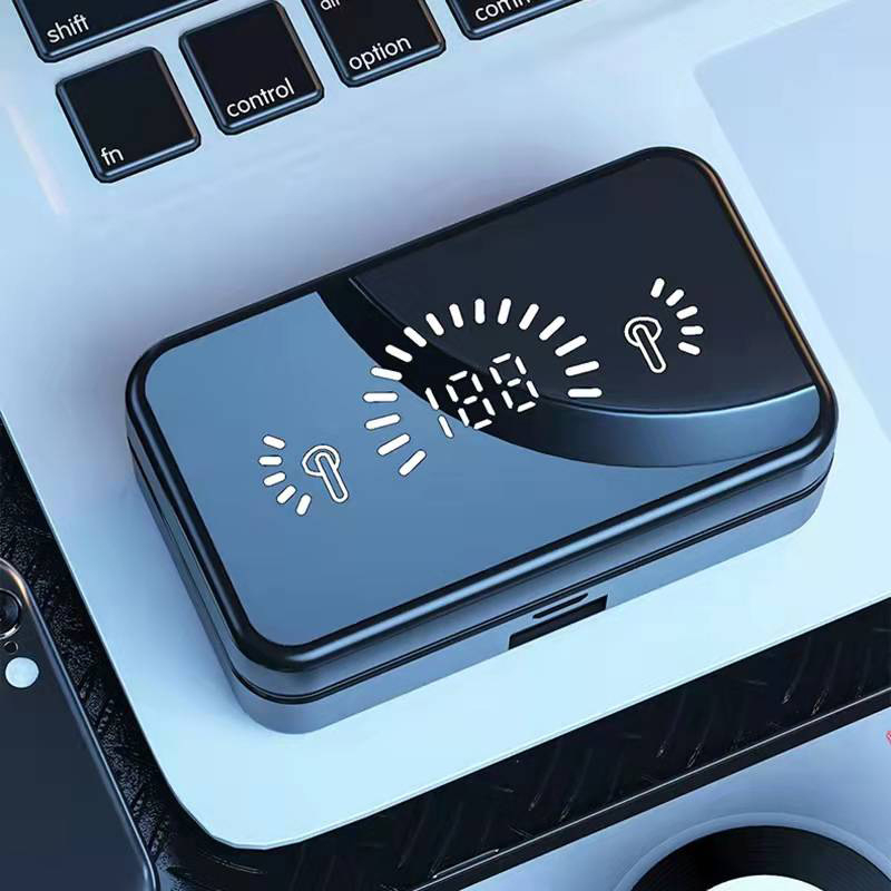 Tai Nghe Bluetooth không Dây S20 V5.3, Âm Thanh Hifi 9D Cực Hay Có Micro Màn hình LED chống thấm nước, Pin Trâu