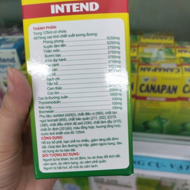 Siro ho Canapan intend