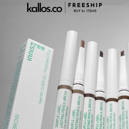 Kẻ Mắt, Chì Kẻ Mày Innisfree Simple Label Waterproof Pencil Liner, Lasting Pencil Brow - Kallos Vietnam
