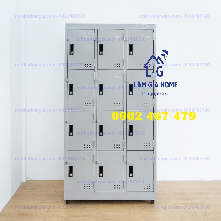 (XEM VIDEO ) Tủ Hồ Sơ Sắt 12 ngăn - Tủ locker Văn Phòng sơn tĩnh điện giá tốt