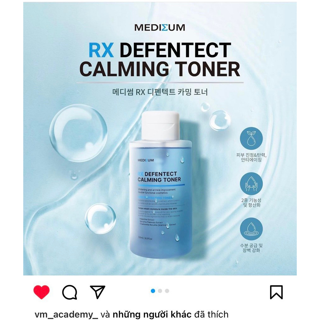 TONER MEDISUM RX DEFENTECT CALMING 500ml