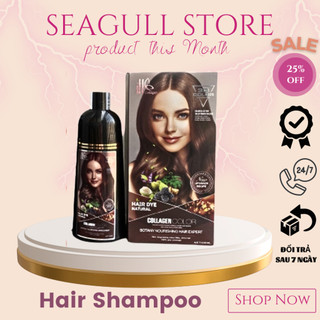 Dầu gội phủ bạc đen tóc đl collagen 500ml chính hãng seagull store