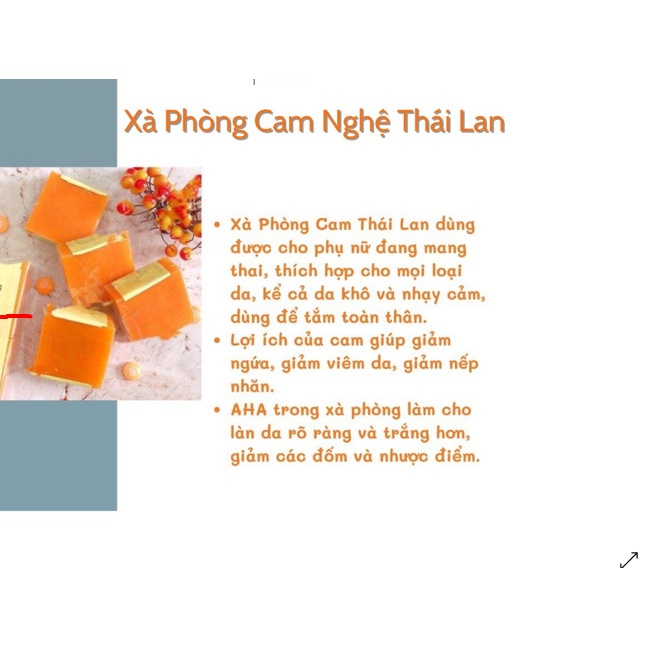 Xà Bông Cam Nghệ NATURAL ORANGE SOAP Thái Lan, Soap Xà Bông Nghệ Cam Trắng Da Giảm Mụn Thâm Sạch Nhờn Hiệu Quả