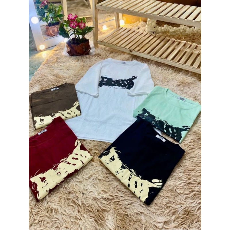 Áo phôm rộng 75kg in chữ siêu xinh cho mùa hè năng động