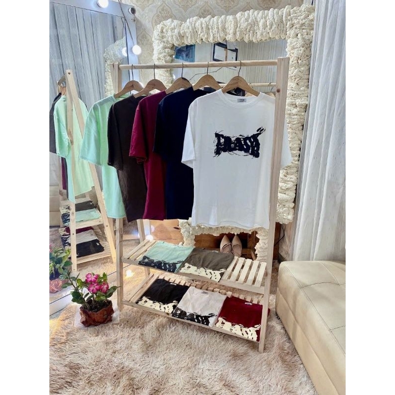 Áo phôm rộng 75kg in chữ siêu xinh cho mùa hè năng động