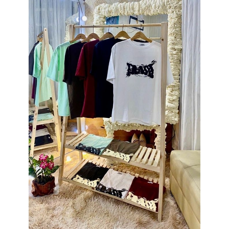 Áo phôm rộng 75kg in chữ siêu xinh cho mùa hè năng động