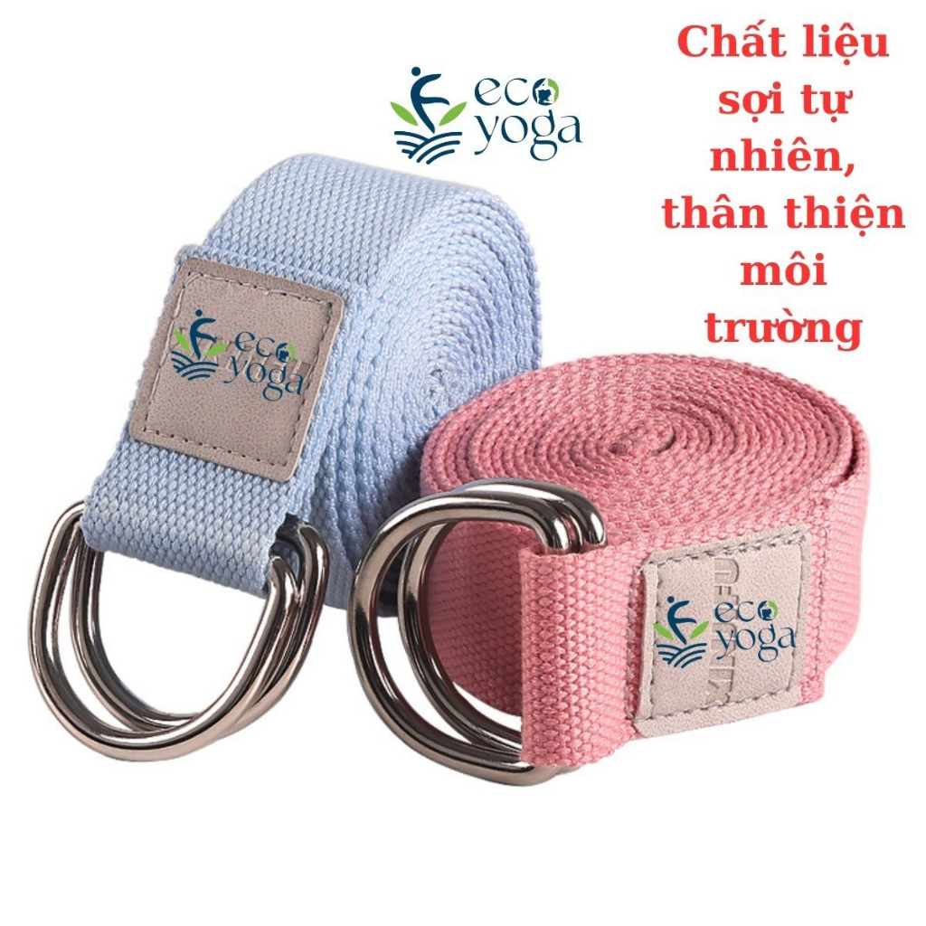 Dây đai Yoga cotton 2.5m rộng 3.8cm , dụng cụ hỗ trợ các bài tập yoga, thể thao, thể hình, gym