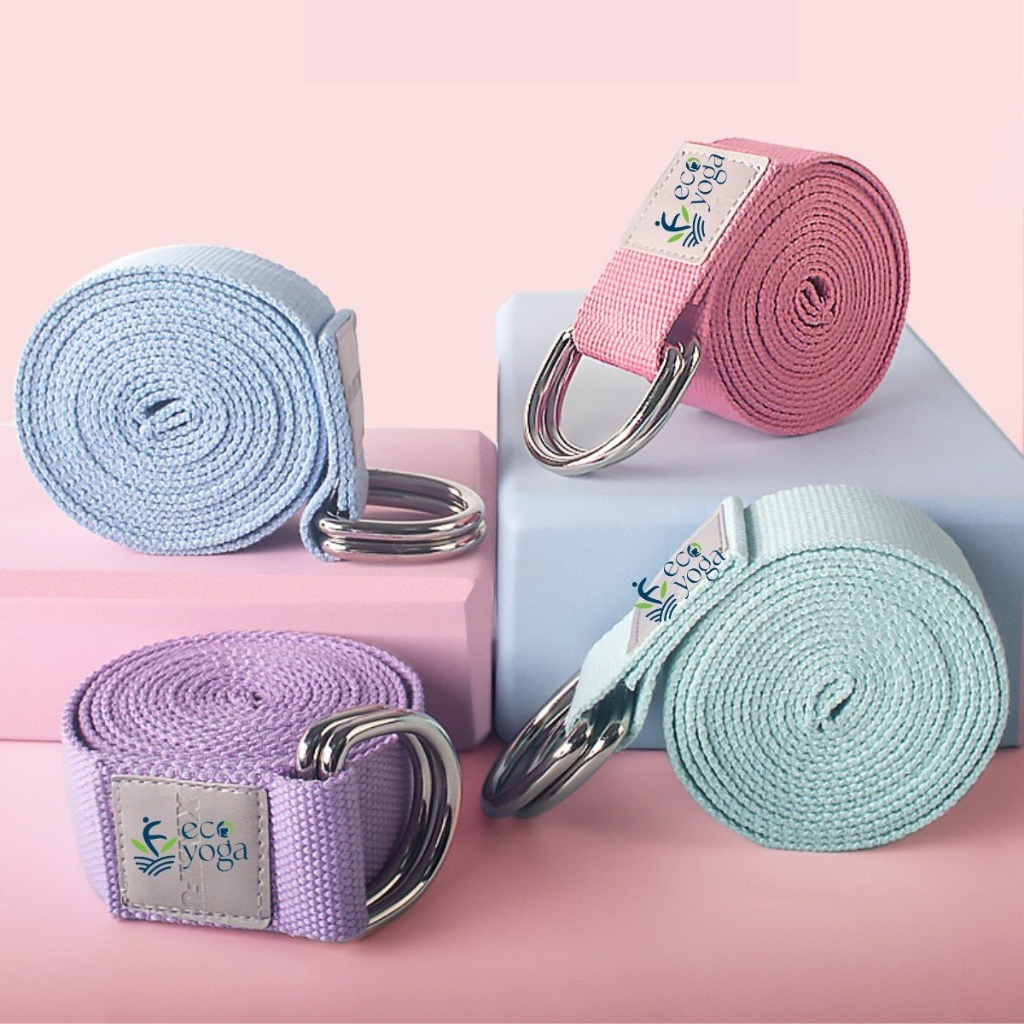 Dây đai Yoga cotton 2.5m rộng 3.8cm , dụng cụ hỗ trợ các bài tập yoga, thể thao, thể hình, gym